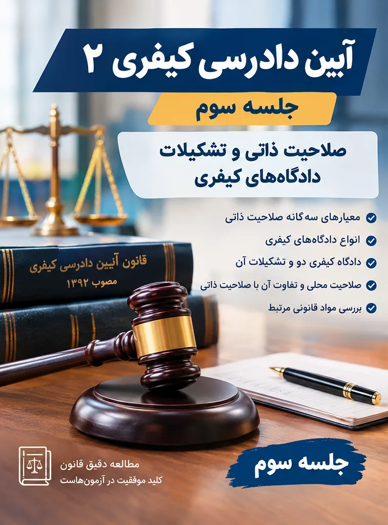 تصویر شاخص ایین دادرسی کیفری 2 ( جلسه چهارم )